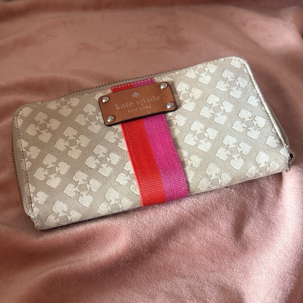 KATE SPADE CLASSIC SPADE ZIP AROUND WALLET WLRU1187